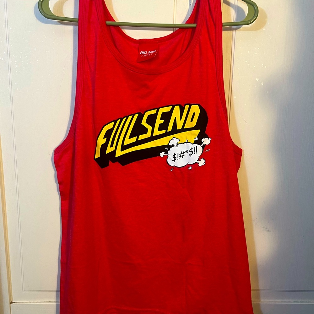 Red Fullsend tank top brand new never worn fresh out of a package